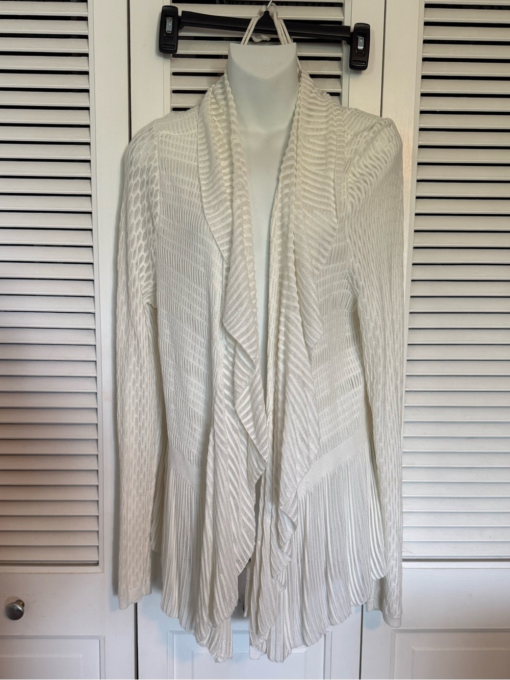 WHBM Draped Open-Front Sweater